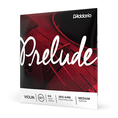 D'Addario PRELUDE VIOLIN SET 4/4 MED